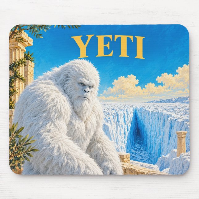 Yeti, gotisk fantasiväsen musmatta (Framsidan)