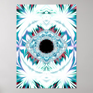 yeti & helig öga poster