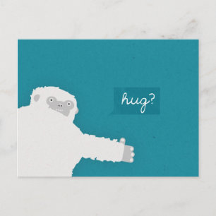 Yeti Hug Vykort