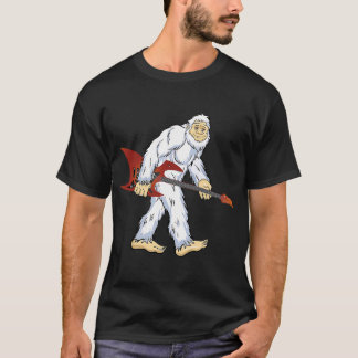 Yeti, jag tror på Monster Ape Man Electric Guitar T Shirt
