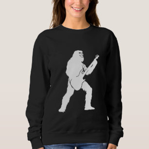 Yeti Jamming with Electric Guitar Silhouette T Shirt