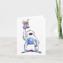 Yeti-kort för aktuell hälsning