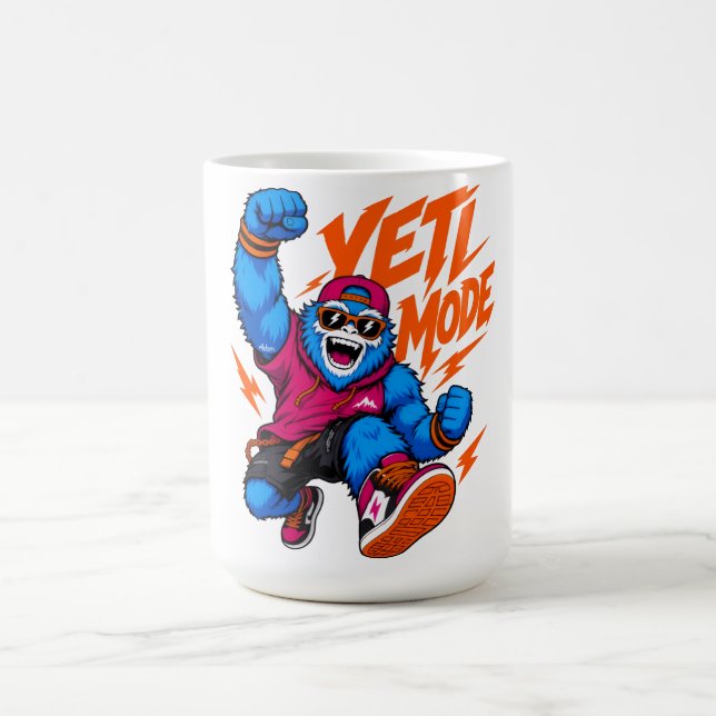 Yeti-läge Cyber-Apa Gatudans Kaffemugg (Center)