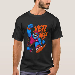Yeti-läge Cyber-Apa Gatudans T Shirt