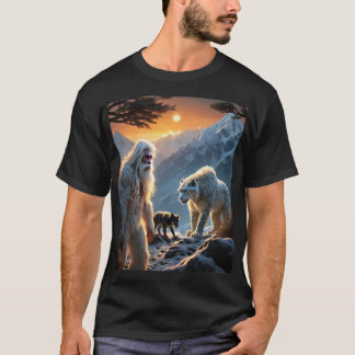 Yeti och Snö Leopard T Shirt