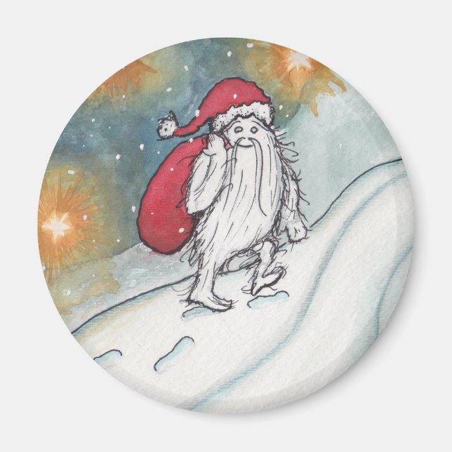 Yeti Santa Magnet (Framsidan)