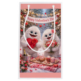 Yeti Sasquatch Couple Valentine's Day Gift Bag