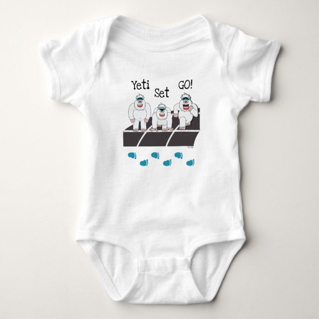 Yeti Set Go Baby Bodykosti T Shirt (Framsida)