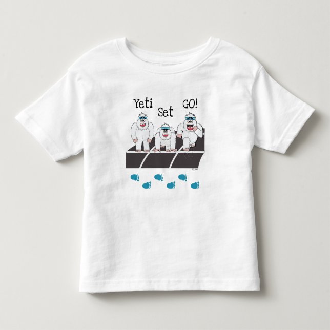 Yeti Set Go Småbarn T-shirt (Framsida)
