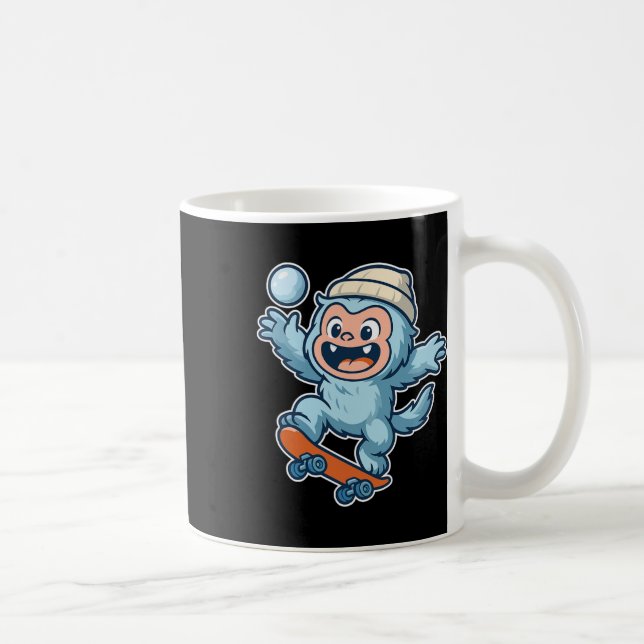 Yeti Snowll Skateboard Fun  Kaffemugg (Höger)