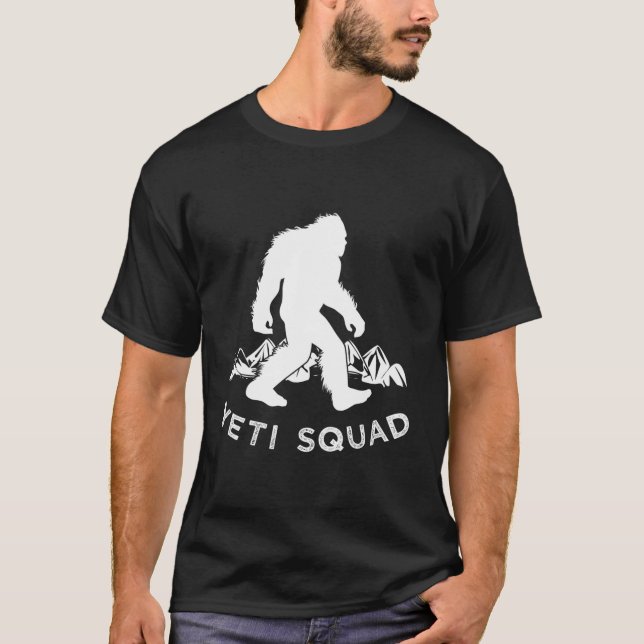 Yeti Squad Långärmad Shirt Mountain Snögubbe Appa T (Framsida)