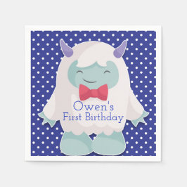 Yeti till Celebrate Boys avskyvärda födelsedagen S Pappersservett