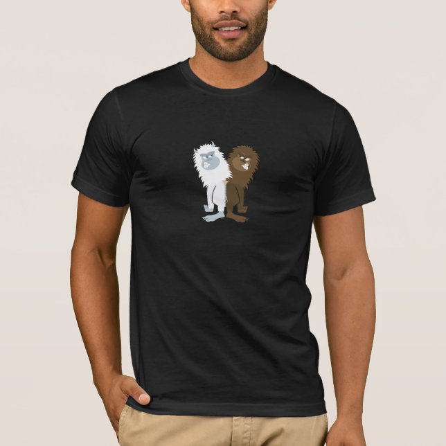 Yeti v Bigfoot T-shirt (Framsida)