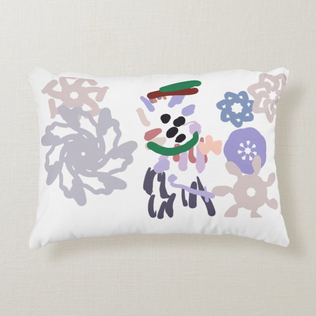 Yeti winter fun prydnadskudde (Framsidan)