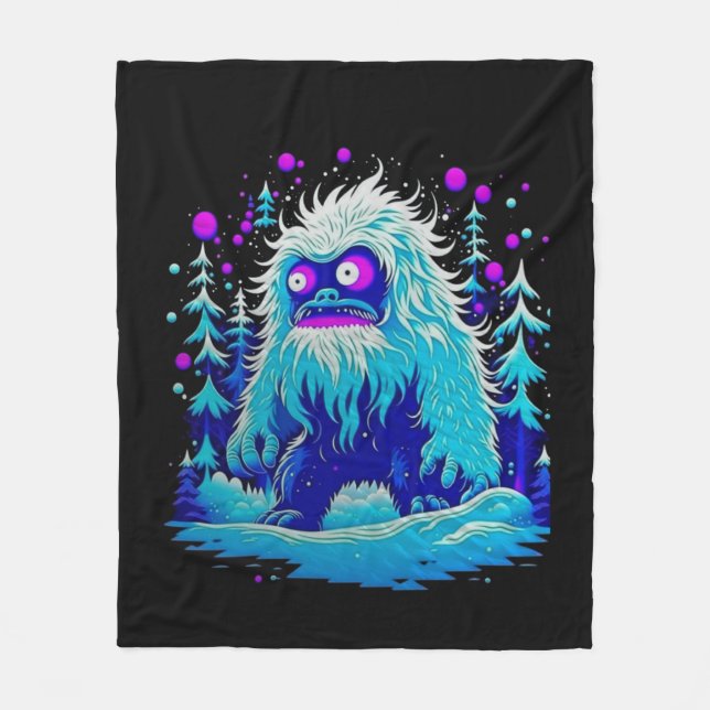 Yeti Winter Wonderland Fleecefilt (Framsidan)