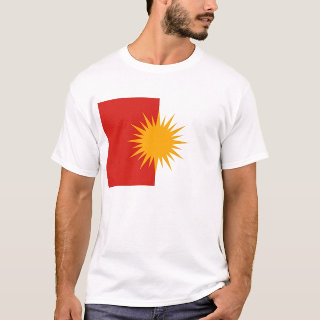 Yezidi flaggaT-tröja T-shirt (Framsida)
