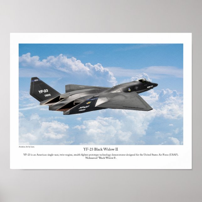 YF-23 Black Widow II Poster (Framsidan)