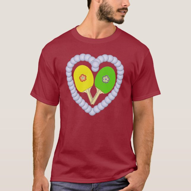 YG Ping Pong Flower Heart T-shirt (Framsida)