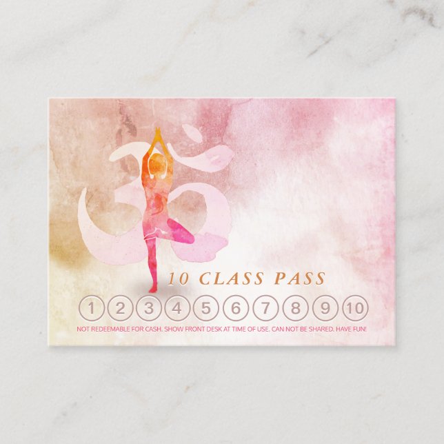 YGA 10-klassens Möte meditationsdos om Tidsbeställning Kort (Framsida)