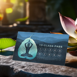 YGA Lärare Meditation Pose Bodhi Löv-klasspass Lojalitetskort