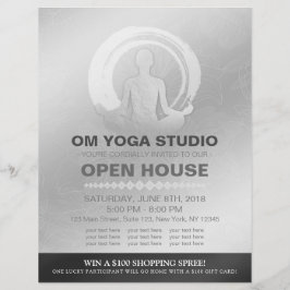 YGA Pose Instructor Studio Open House ZEN-symbol Reklamblad