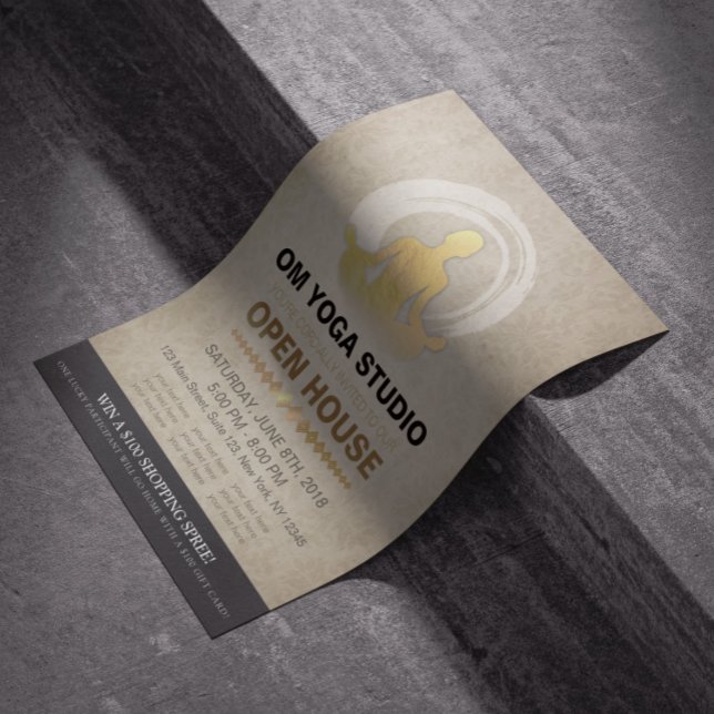 YGA Pose Instructor Studio Open House ZEN-symbol Reklamblad (Skapare uppladdad)