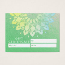 YGA Studio-gåvsintyg Guld Mandala Flowers