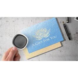 YGA Studio-instruktionsbevis Gift Certificate Guld Rabattkort