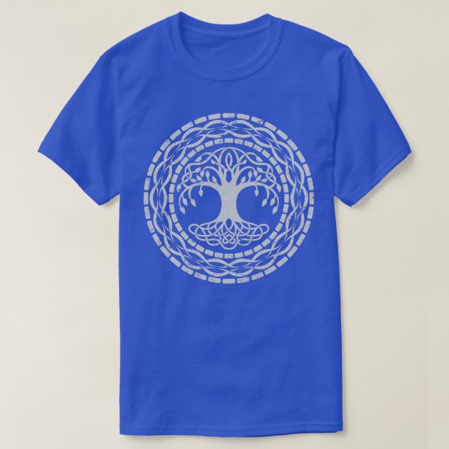 Yggdrasil Livets träd Norse Runes Viking Northmen T Shirt (Design framsida)