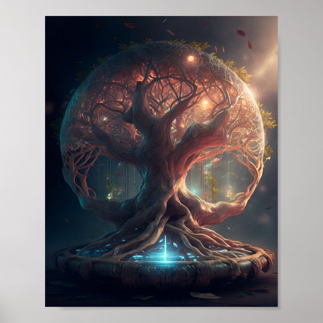 Yggdrasil - Livets träd Poster (Framsidan)