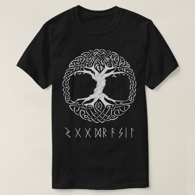 Yggdrasil Livets träd  T Shirt (Design framsida)