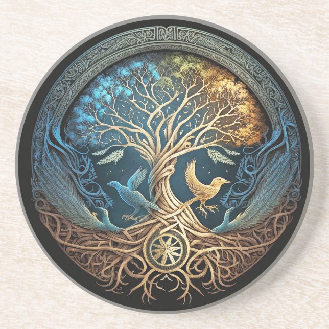 Yggdrasil Livets träd Underlägg (Framsidan)