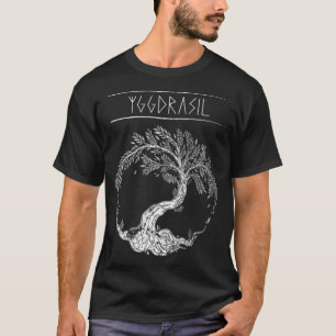 Yggdrasil Livets träd Viking Valhalla Odin Design T Shirt