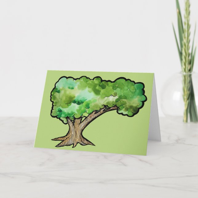 Yggdrasil Norse Livets träd Kort (Framsida)