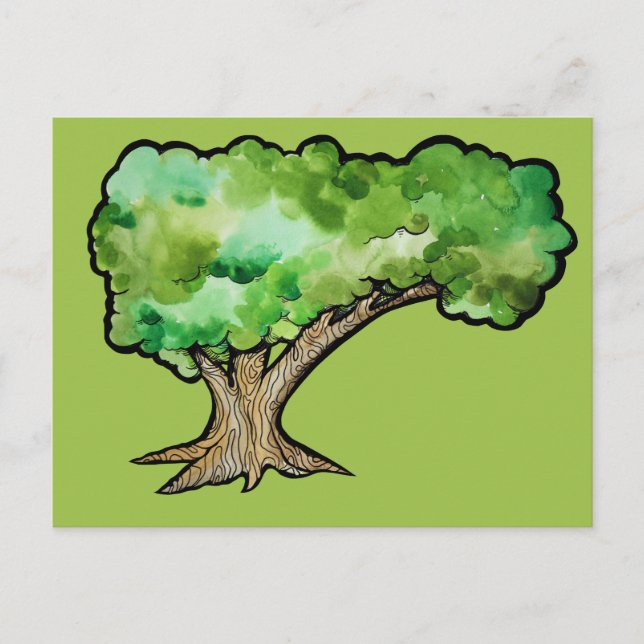 Yggdrasil Norse Livets träd Vykort (Framsida)