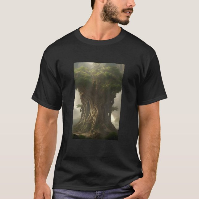 Yggdrasil Norse Mythology Viking Valhalla T Shirt (Framsida)