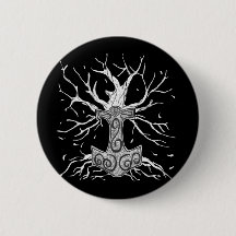 Yggdrasil, Träd av nio världar och Mjolnir