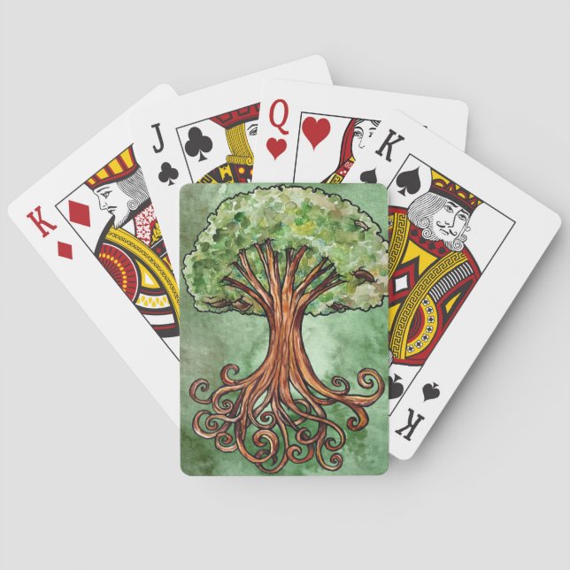 Yggdrasil Träd Norse Mythology Casinokort (Baksidan)