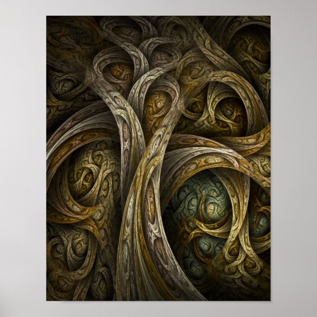 "Yggdrasil" Utskrift av finkonst Poster (Framsidan)