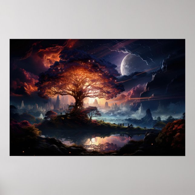 Yggdrasil vid slutet av världen poster (Framsidan)