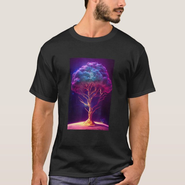 Yggdrasil World Livets träd Viking Celtric Unique T Shirt (Framsida)