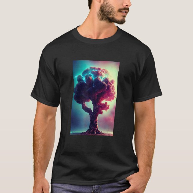 Yggdrasil World Livets träd Viking Celtric Unique T Shirt (Framsida)