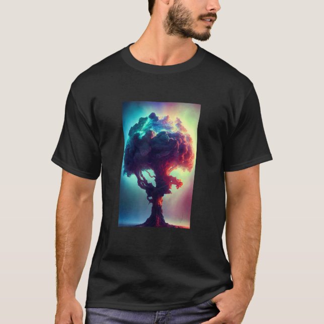 Yggdrasil World Livets träd Viking Celtric Unique T Shirt (Framsida)