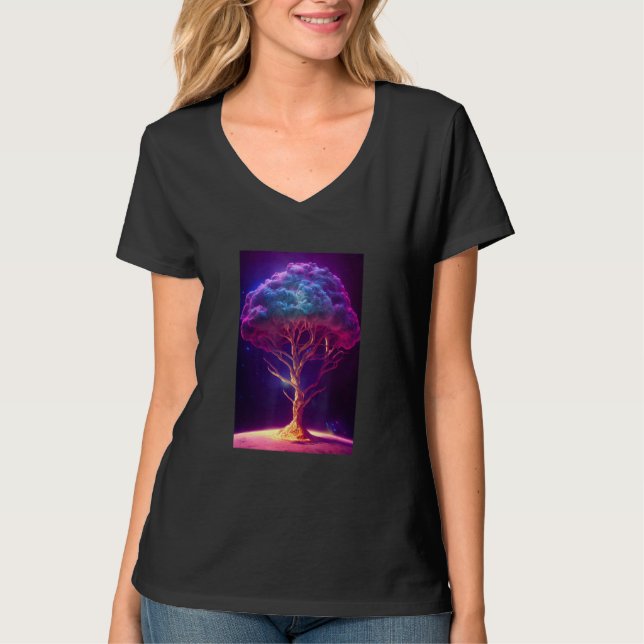 Yggdrasil World Tree of Life Viking Celtric Unique T Shirt (Framsida)