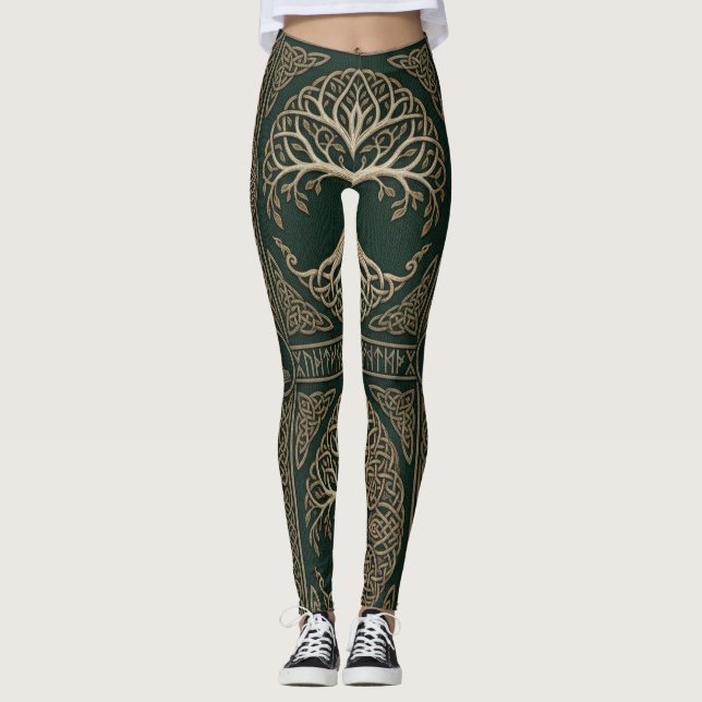 Yggdrasils gyllene arv leggings (Framsida)