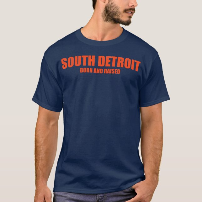 YGT södra Detroit som är född och lyfts T Shirt (Framsida)