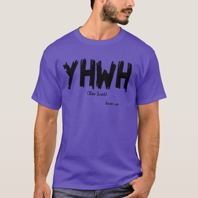 YHWH Anpassa den T Shirt (Framsida)