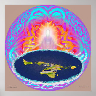 YHWH Creation-originalmålning ~ Gömt berg Poster