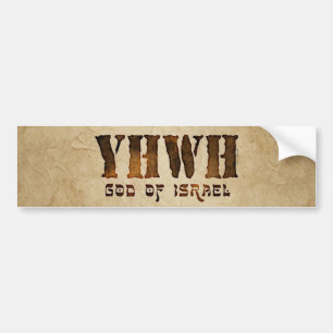 YHWH Jehovah Bildekal