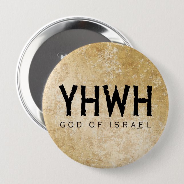 YHWH Jehovah Knapp (Framsida & baksida)